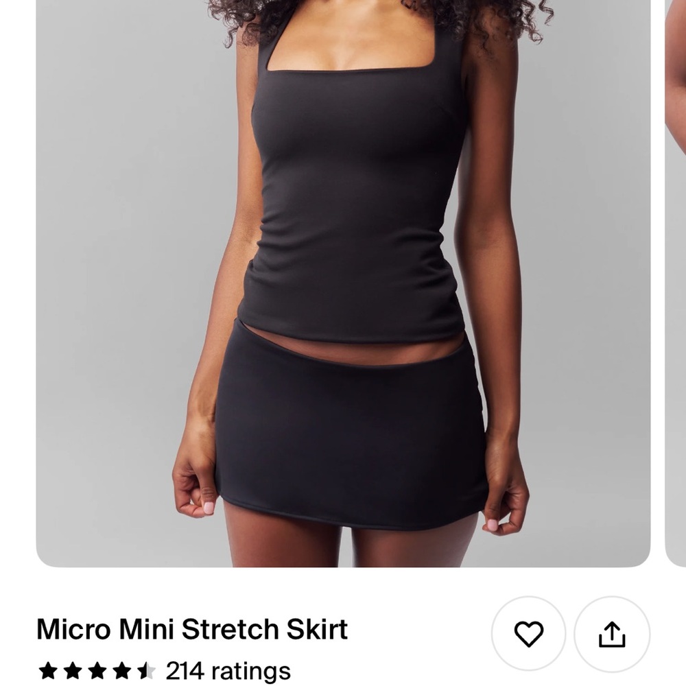 Danielle Guizio Micro Mini Skirt Small